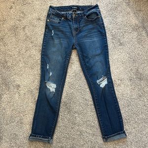 d. jeans | Medium Wash Cuffed Ankle Jeans